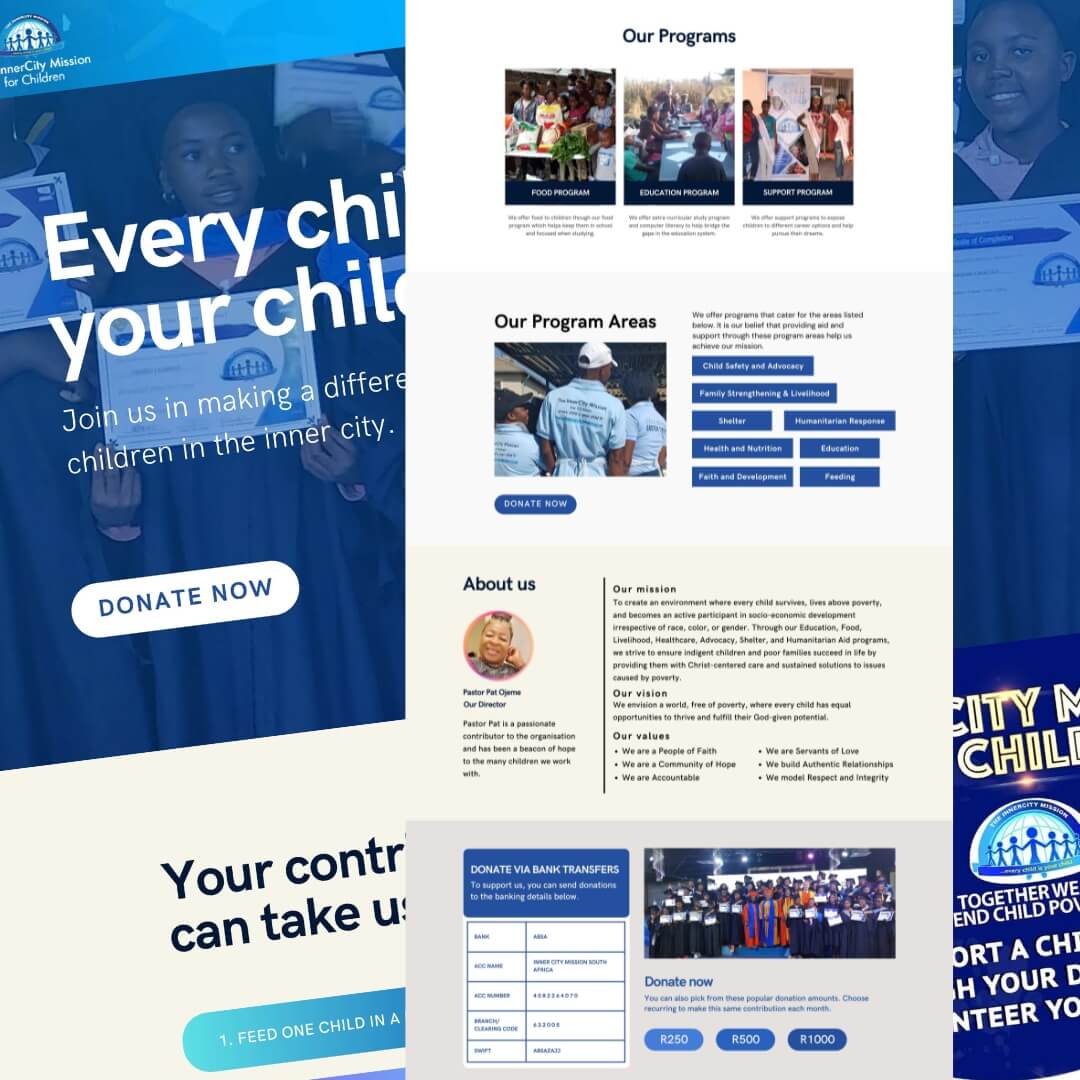 Website for Inner City Mission SA